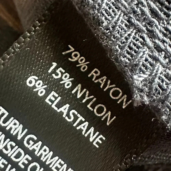 Betabrand Pull-On Blue Print Ankle Pants Casual Office Everyday Medium Petite - Picture 12 of 12